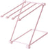 Countertop Dishcloth Drying Rack, 4 Arms Folding Holder for Kitchen Rag Storage, Vertical Stand (Light Pink)