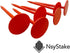 NSY 6 Pack Permanent Orange Survey Markers for Property
