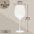 Juvale 25oz Oversized Giant Wine Glass with Stem – Extra Large Full Bottle Glass for Champagne, Funny Gift