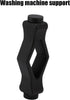 Front Load Washer Door Prop, Flexible Mouth Shape Stopper to Prevent Accidental Closing, 3 Adhesive Sheets (Black)