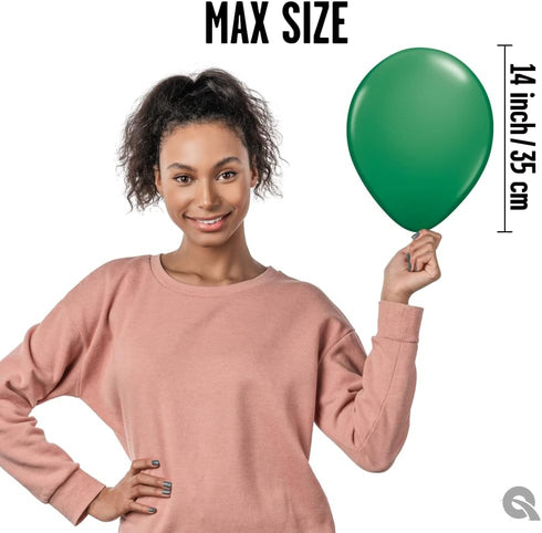 Qualatex 11" Green Latex Balloons, 100ct