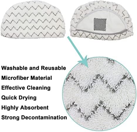 1940A 1806 19404 1440 1544 2075A 2685A 19402 19408 1940f 1940q 1940t B0006 B0017 Steam Mop Pads Washable for Bissell