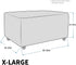 MAXIJIN Velvet Ottoman Slipcover Oversized Stretch Square Rectangle Footstool Slipcover Folding Storage Ottoman Covers