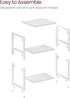 ULET273W14 VASAGLE Side Table, Small End Table, Tall Nightstand for Living Room, Bedroom, Office, Bathroom, White