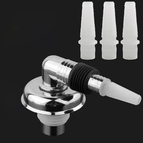 10 Pack Air Conditioner Drain Hose End Connector Adapter Fitting for 16mm Water Tube Drainage, White