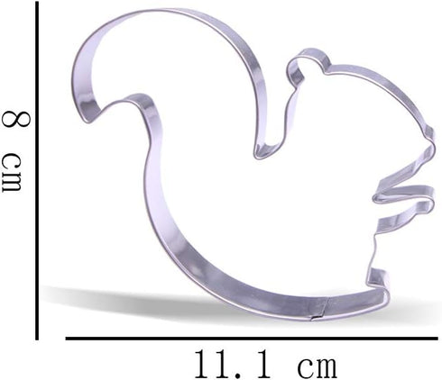 4.4 inch Squirrel Cookie Cutter, Stainless Steel