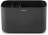 Brabantia Renew Bathroom Caddy (Dark Grey) - Compartments for Toothbrushes, Toothpaste, Soap etc - Nonslip Base