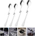 OSALADI 4pcs Stainless Steel Espresso Spoon, Jam Honey Spoon, Coffee Stir Spoon, Milk Mixing Teaspoon