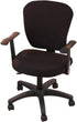 Computer Office Chair Cover - Stretchable Protective Cloth Polyester Universal Desk Task Chair Slipcover, Black