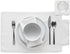MY DRAP Washable and Reusable Cloth Placemat - 17.7 x 12.6 in, 12 Per Roll, Cotton Cream