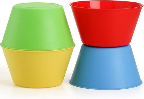 DEAYOU 20 Pack Plastic Bowls, Serving Bowl for Party, Snack, Children, Microwave & Dishwasher Safe