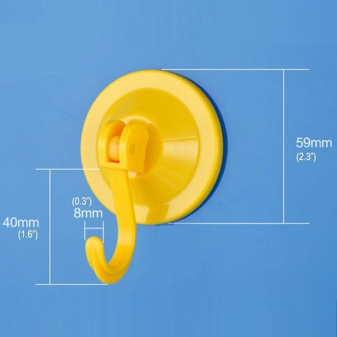 Powerful Wreath Hangers for Window or Glass Door, 4-Pack Suction Cup Hooks, Antique Gold