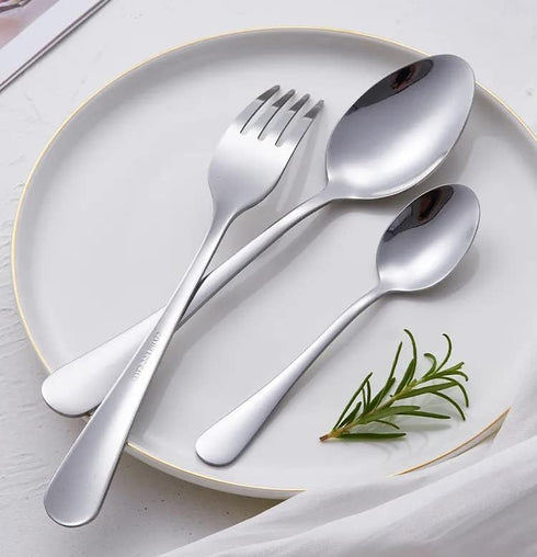 6-Piece Dinner Spoon Set - Stainless Steel Table Spoon Flatware, 7-Inch, Mirror Polishing