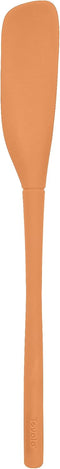 Tovolo Apricot Flex-Core All-Silicone Jar Scraper Spatula, Angled Turner Kitchen Tool