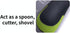 Uni-tool 5-in-1 Silicone Kitchen Utensil, Slotted Spoon, Turner, Solid Spoon, Cutting Tool, and Spatula (Grey 1)