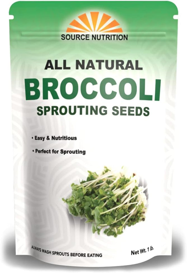 1 lb Broccoli Sprouting Seeds - Perfect for Sprouting & Microgreens, Rich