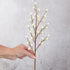 Pack 6 of Artificial Cream Winter White Weatherproof Berry Stem Branches - Waterproof Berries for Indoor and Outdoor
