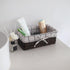 Rectangular Wicker Storage Basket, Natural Decorative Arts and Crafts (Dark Brown)