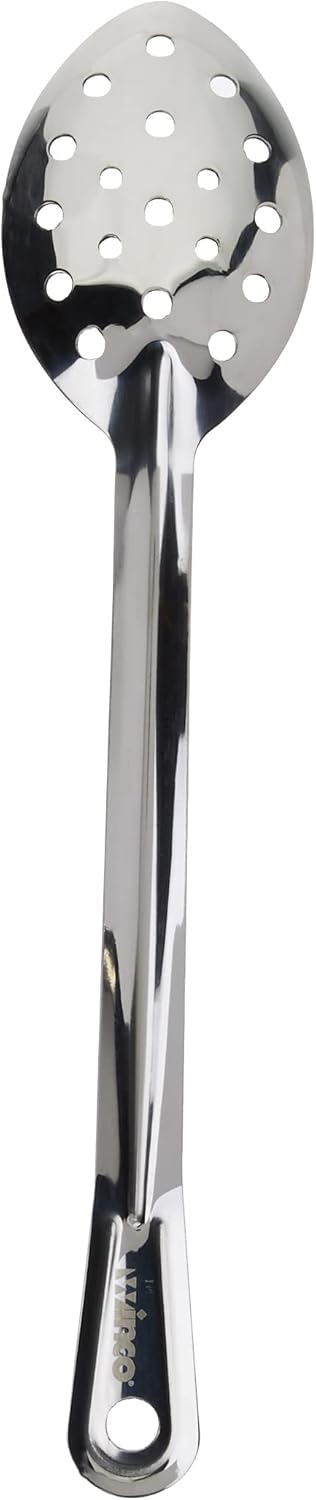 Winco Perforated Stainless Steel Basting Spoon, 13-Inch