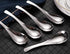 Soup Spoons, Stainless Steel Short Handle Spoons - Classic and Durable Soup Spoon, Set of 5