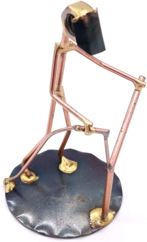 Welder Collectible Handmade Metal Art Figurine, Desk Accessories, Office Décor, Construction Worker Gift