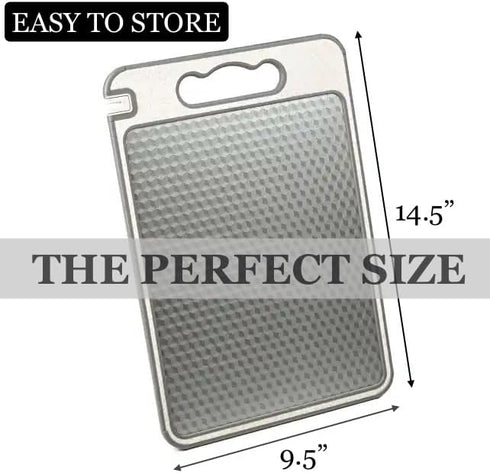 304 Stainless Steel Cutting Board for Kitchen | Dishwasher Safe Non-Toxic Metal Chopping Board | Scratch Resistant