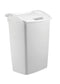 Rubbermaid White Dual-Action Swing Lid Trash Can, 11.25 Gallon