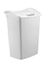 Rubbermaid White Dual-Action Swing Lid Trash Can, 11.25 Gallon