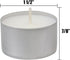 Stonebriar Bulk 50 Pack Unscented Smokeless Long Tea Light Candles, 8 Hour Extended Burn Time, White, 50 Count