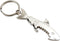 Creative Metal Corkscrew Shark Beer Bottle Opener Keychain Pendant for Fun Bottle Opening