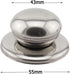 2-Pack Universal Pot Lid Cover Knob Handle, 2.1 Inch Stainless Steel Replacement Cookware