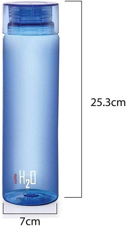 Cello H2O Unbreakable Bottle, 1 Litre, Set of 6
