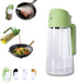 2-in-1 Oil Dispenser and Sprayer, 16oz/470ml Glass Olive Oil Spray Bottle for