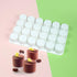 24 Cavity Cylinder Silicone Cake Mold for Cookies, 3D Handmade Kitchen Baking Tools, Reuse Decorating Mousse (B_