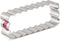 LILIAO Scalloped Edge Rectangle Cookie Cutter, 4.7 x 1.9 Inch Stainless Steel