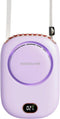 Portable Neck Fan, Handheld Mini USB Rechargeable Fan for Kids, Women, Home Outdoor Travel (Purple)