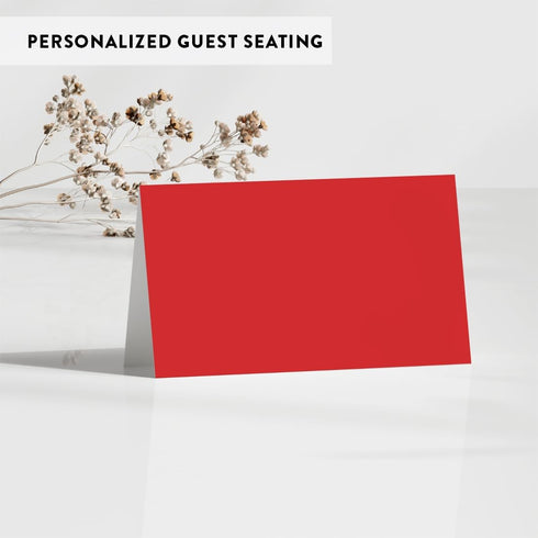Andaz Press Table Tent Printable Place Cards, Red, 20-Pack for Weddings & Graduations