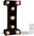 LED Black Alphabet Marquee Letters Sign, Light Up Marquee Number Letter Lights for Home Bar Christmas Birthday Party