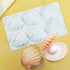 Shell Shaped Silicone Baking Mold for Cookies, Biscuit DIY Bakeware Pan Kitchen Accessories (Shell J_11.8 X6.8 X1 inch)