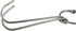 TIHOOD 3 PCS 9.4" Stainless Steel Double Meat Hooks for Roast Duck, Bacon, BBQ Grill Hanger Cooking Tools Accessories