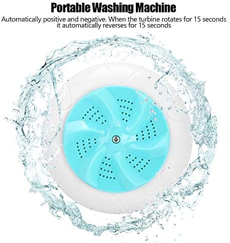 Travel Portable Washing Machine, Mini Travel Portable Household Small Washing Machine Ultrasound Turbo Washer Laundry(Green)