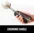 GORILLA GRIP Stainless Steel Cookie Scoop, 2 TBSP, Multipurpose Melon Baller and Meatball Spring Scoops, Black