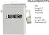 9 Inch LA JOLIE MUSE Laundry Detergent Powder Storage Tin Box, Farmhouse Laundry Room Decor, High, Cream