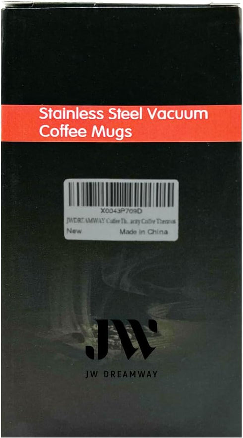 JWDREAMWAY 15 oz Stainless Steel Coffee Mug,Vacuum Insulated Tumbler with temperature display,Coffee Thermos