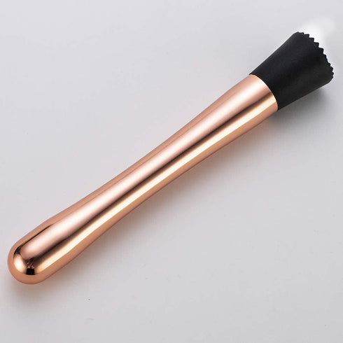 YFS Professional Stainless Steel Cocktail Muddler, Durable Bar Tool, Easy to Clean (Black)