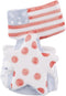 USA Kitchen Decor - Flag and Stars Ceramic Cheese Board Topper, 3" x 4" Hand-Painted Decorative Cutting Board