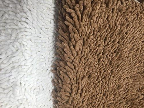 Tache Cotton Chenille High Pile Luxury Bathroom Rug Mat - 20 x 32 - Soft Absorbent Shaggy Rug for Bath Room