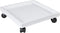 9.8 Inch Square Rolling Plant Caddy Saucer with Wheels, Heavy Duty Wheeled