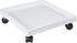 9.8 Inch Square Rolling Plant Caddy Saucer with Wheels, Heavy Duty Wheeled
