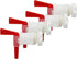 PERA 4 Pack Plastic Bottling Bucket Keg Spigot Tap Faucet for Homebrew Wine Making Beer
